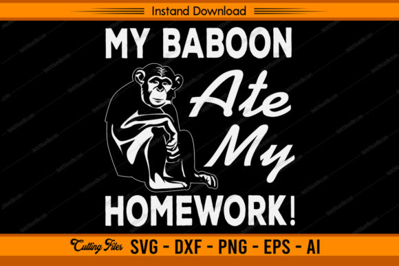 My Baboon Ate My Homework Monkey Animal: A Creative and Practical Design for Custom Projects