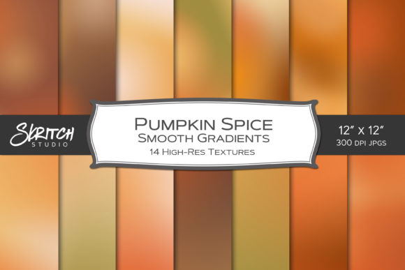 Pumpkin Spice Smooth Gradient Set: Elevate Your Autumn Designs with Luscious Color Transitions