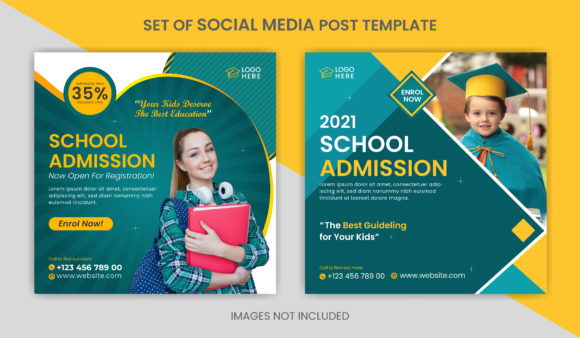 School Admission Social Media Template for Effective Marketing