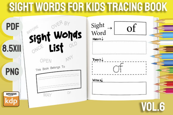 Sight Words for Kids Tracing Book Vol.6: A Must-Have for Early Learners
